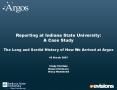 Reporting at Indiana State University: