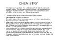 CHEMISTRY