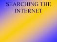 SEARCHING THE INTERNET