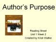Authors Purpose