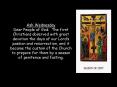 Ash Wednesday Dear People of God: The first Christians observed with great devotion the days of our
