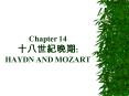 Chapter 14 : HAYDN AND MOZART