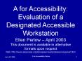 A for AccessibilityPerlow