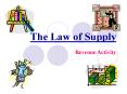 The Law of Supply