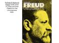 Portrait of Sigmund Freud, book cover of Jokes and their Relation to the Unconscious, 1905..