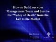How to Build out your Management Team and Survive the Valley of Death from the Lab to the Market