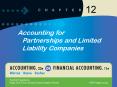 Accounting for Partnerships and Limited Liability Companies