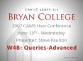W4B: Queries-Advanced