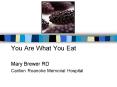 You Are What You Eat