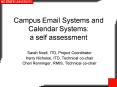 Campus Email Systems and Calendar Systems: a self assessment
