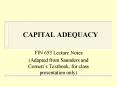 CAPITAL ADEQUACY