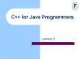 C for Java Programmers