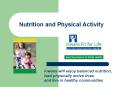 Nutrition and Physical Activity