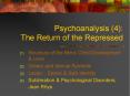 Psychoanalysis 4: The Return of the Repressed