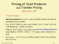 Pricing of Joint Products and Transfer Pricing Appendix 14B