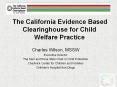 The California Evidence Based Clearinghouse for Child Welfare Practice