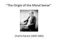 The Origin of the Moral Sense