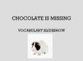 CHOCOLATE IS MISSING. VOCABULARY SLIDESHOW. ANGLE. APPROACH