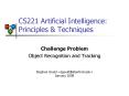 CS221 Artificial Intelligence: Principles