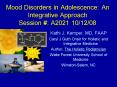 Mood Disorders in Adolescence: An Integrative Approach Session