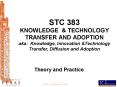 STC 383 KNOWLEDGE