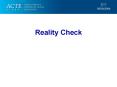 Reality Check