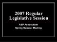 2007 Regular Legislative Session