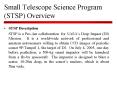 Small Telescope Science Program STSP Overview