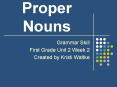 Proper Nouns