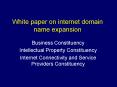 White paper on internet domain name expansion