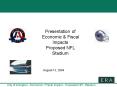 City of Arlington Economic Fiscal Impact Proposed NFL Stadium