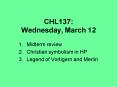 CHL137: Wednesday, March 12
