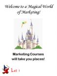 Welcome to a Magical World of Marketing