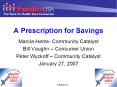 A Prescription for Savings