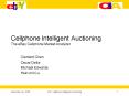 Cellphone Intelligent Auctioning The eBay Cellphone Market Analyzer