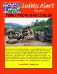This operation was being conducted on an acceptable grade when the loader lost air pressure in the left rear tire (possibly due to sidewall contact with large rocks). With the sudden loss of air in the tire, the loader, center of gravity quickly