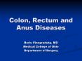 Colon, Rectum and Anus Diseases