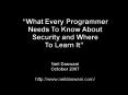 What Every Programmer Needs To Know About
