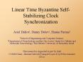 Linear Time Byzantine SelfStabilizing Clock Synchronization