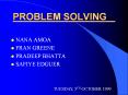 PROBLEM SOLVING