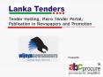 Tender Hosting, Micro Tender Portal, Publication in Newspapers and Promotion