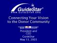 Connecting Your Vision to the Donor Community