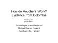 How do Vouchers Work Evidence from Colombia