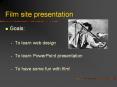 Film site presentation