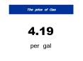 The price of Gas