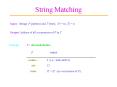String Matching