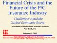 Financial Crisis and the Future of the PC Insurance Industry Challenges Amid the Global Economic Sto
