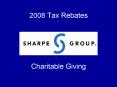 2008 Tax Rebates   Charitable Giving