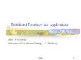 Distributed Databases and Applications