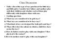 Class Discussion